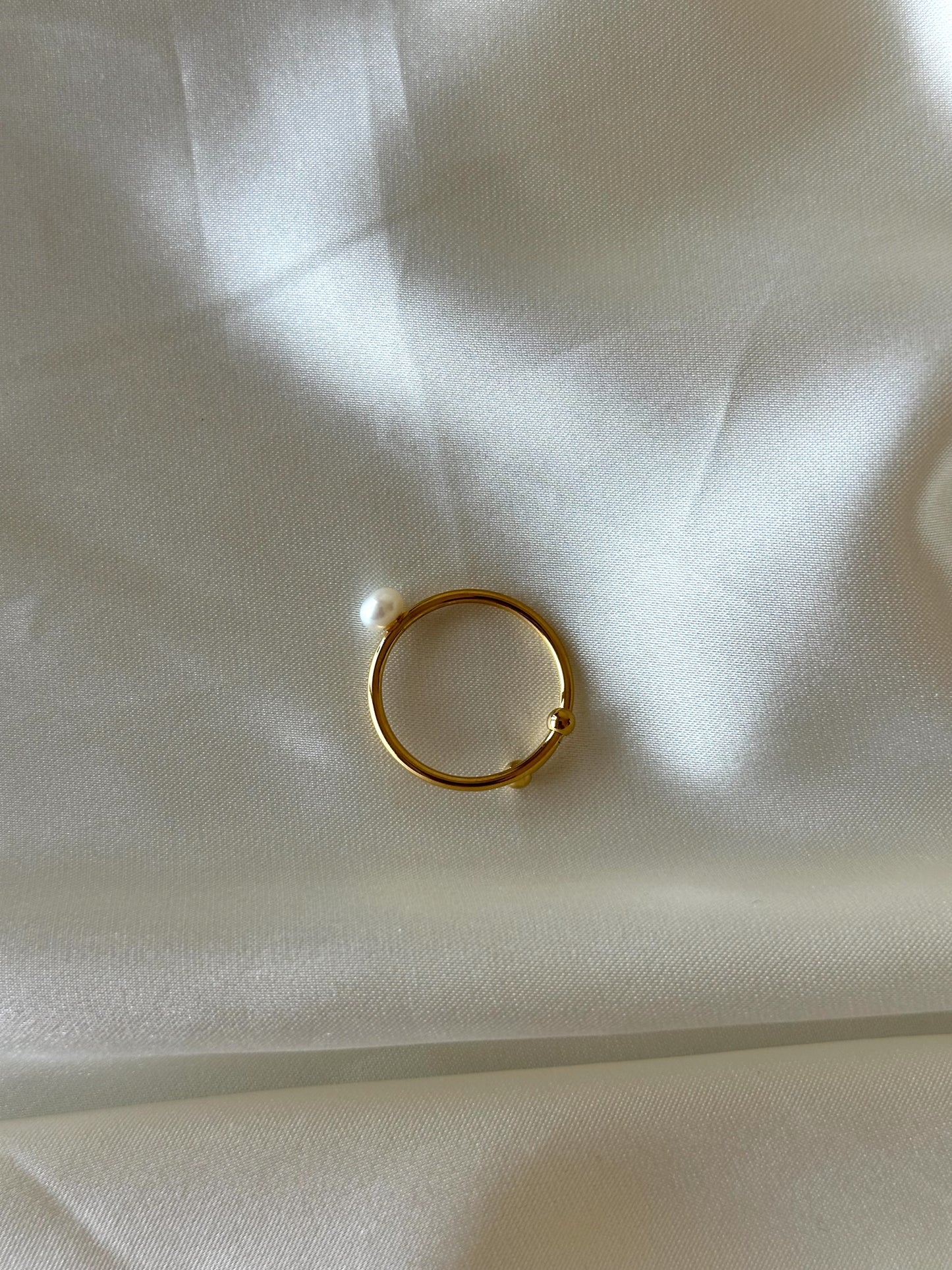 Anello Perla regolabile