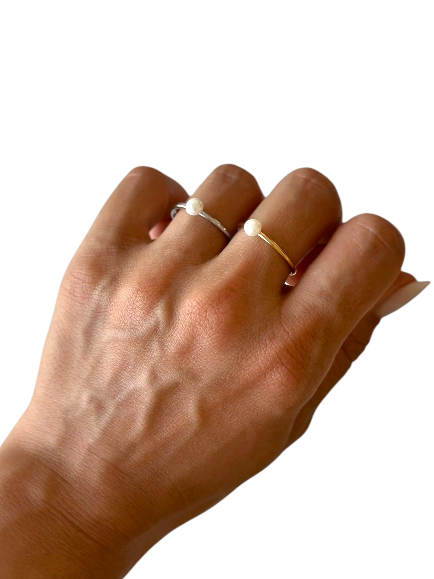 Anello Perla regolabile