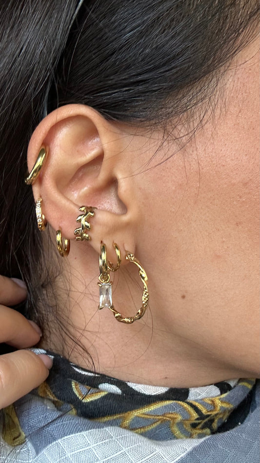 Orecchini a cerchio vintage