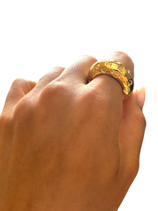 Anello extra chunky cuori